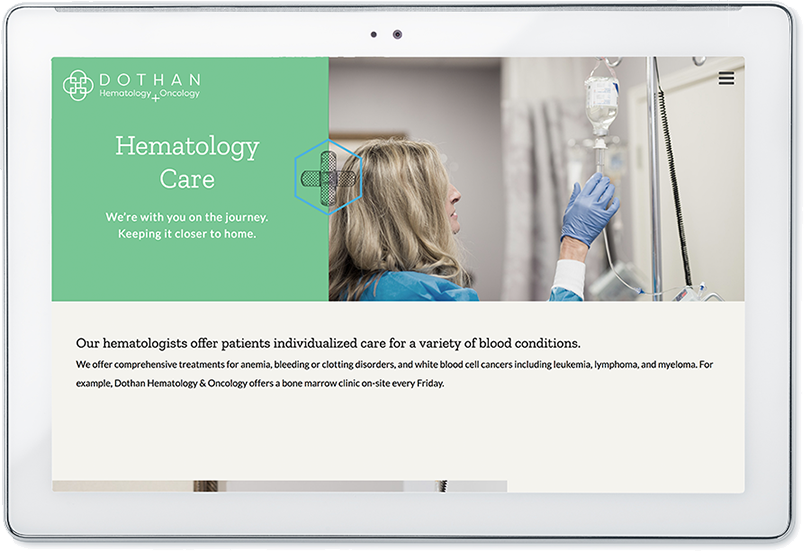 dothan hematology and oncology web design