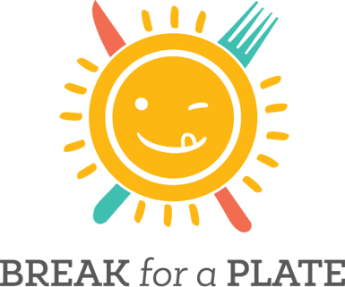 break for a plate logo design