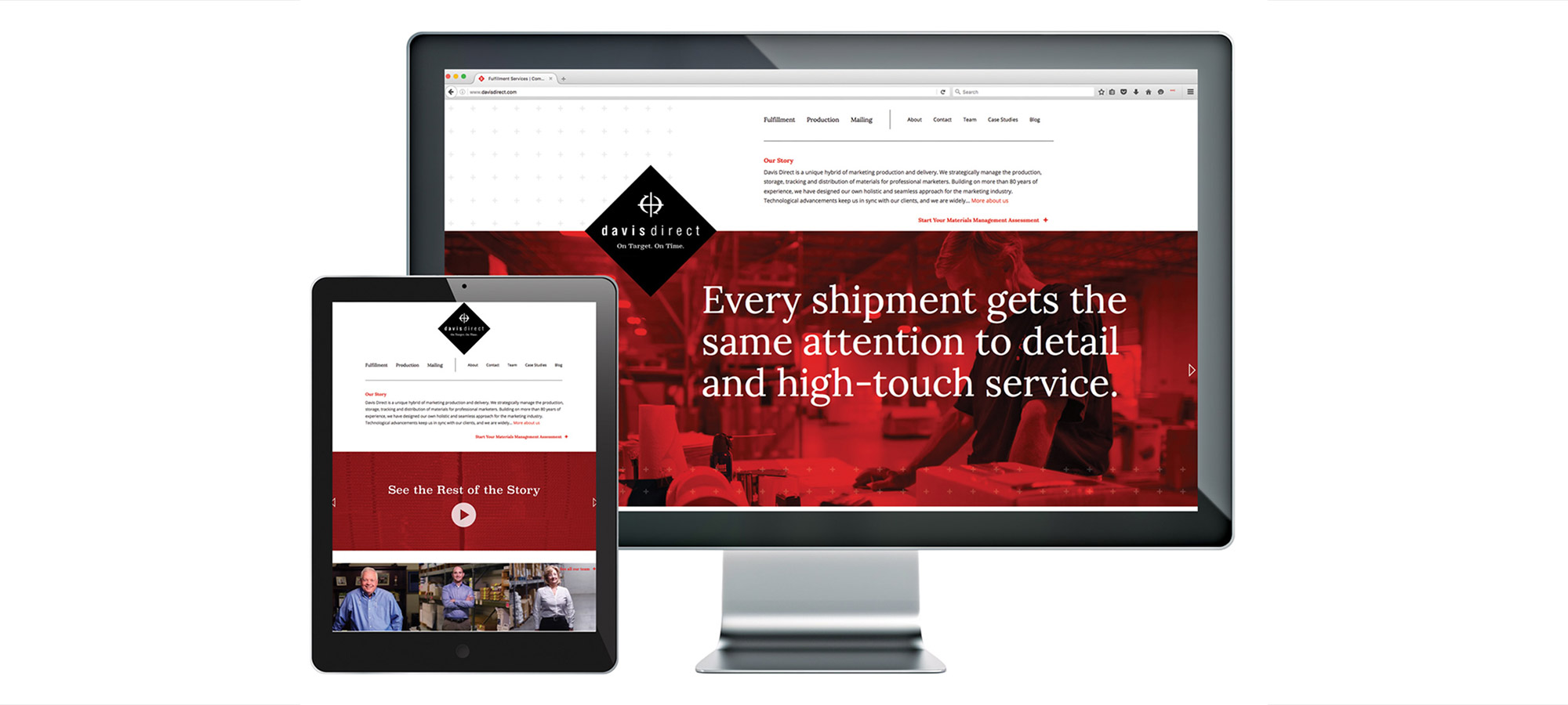 davis direct website design